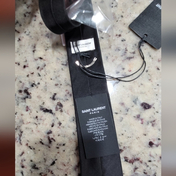 Saint Laurent Satin Tie (READ DETAILS) - Picture 7 of 9